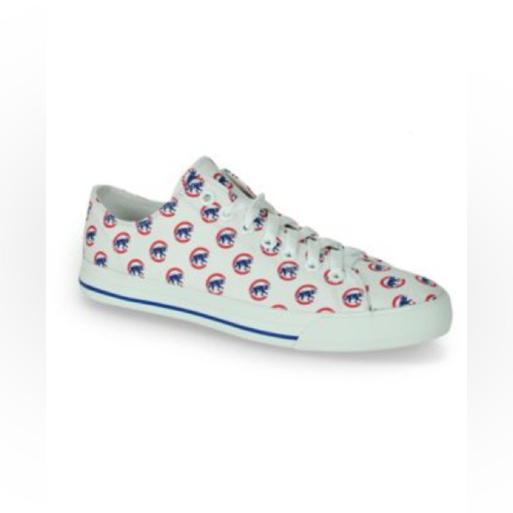Row One MLBP Chicago Cubs Victory Logo Canvas Lace Up Sneakers🖤